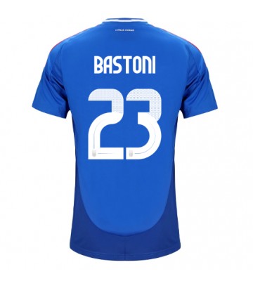 Italien Alessandro Bastoni #23 Hjemmebanetrøje EM 2024 Kort ærmer